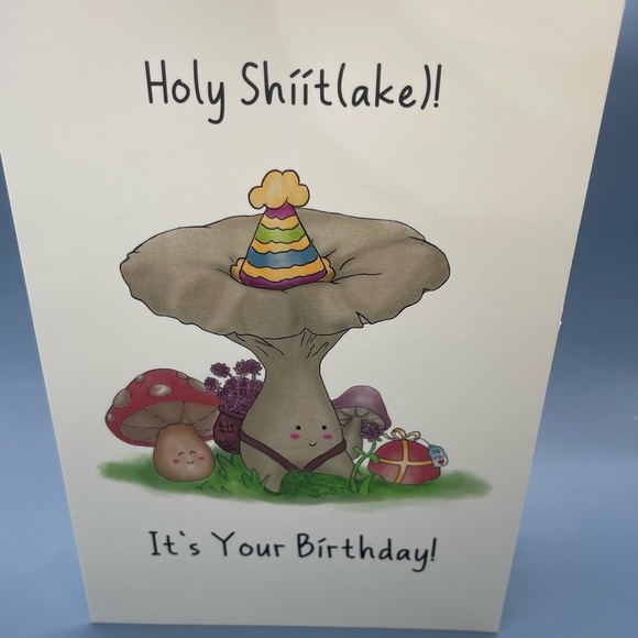 Holy Shiitake It's Your Birthday Greeting Card, NWOT - Picture 11 of 11